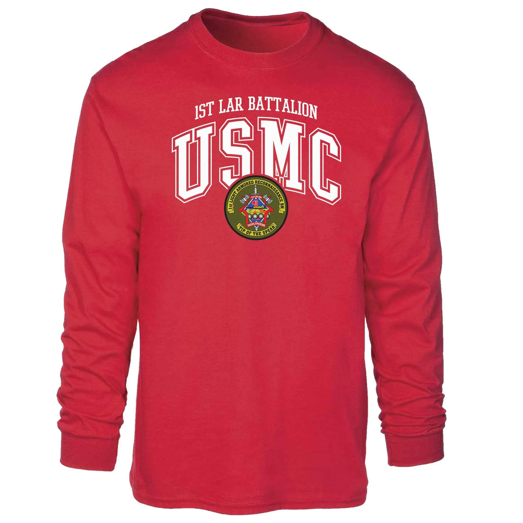 1st LAR Battalion Arched Long Sleeve T-shirt