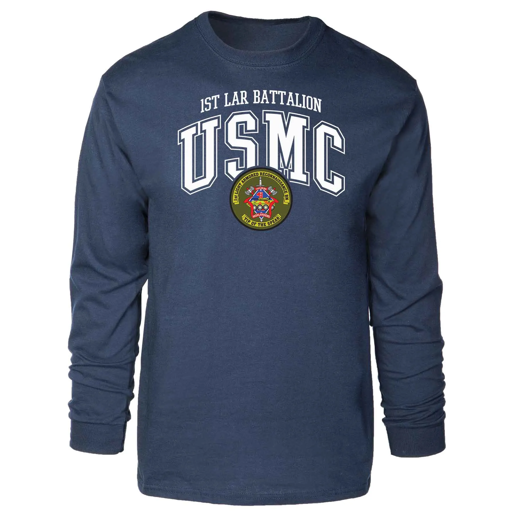 1st LAR Battalion Arched Long Sleeve T-shirt
