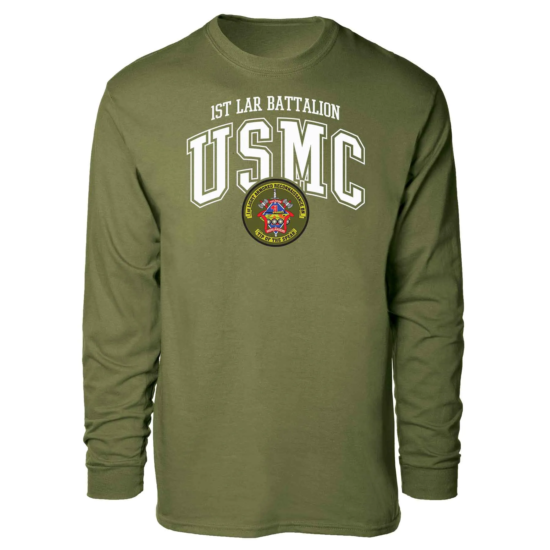 1st LAR Battalion Arched Long Sleeve T-shirt