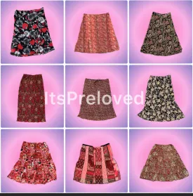 Boho Red Y2K Skirts(RX-681)