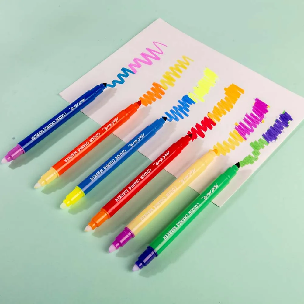 Colour Change Markers 6pc