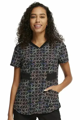 Infinity Women's V-Neck Print Top | Links of Love