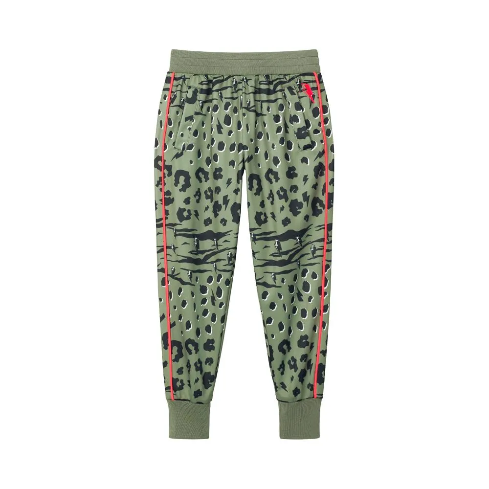Kids Retro Tracksuit Bottoms - Khaki