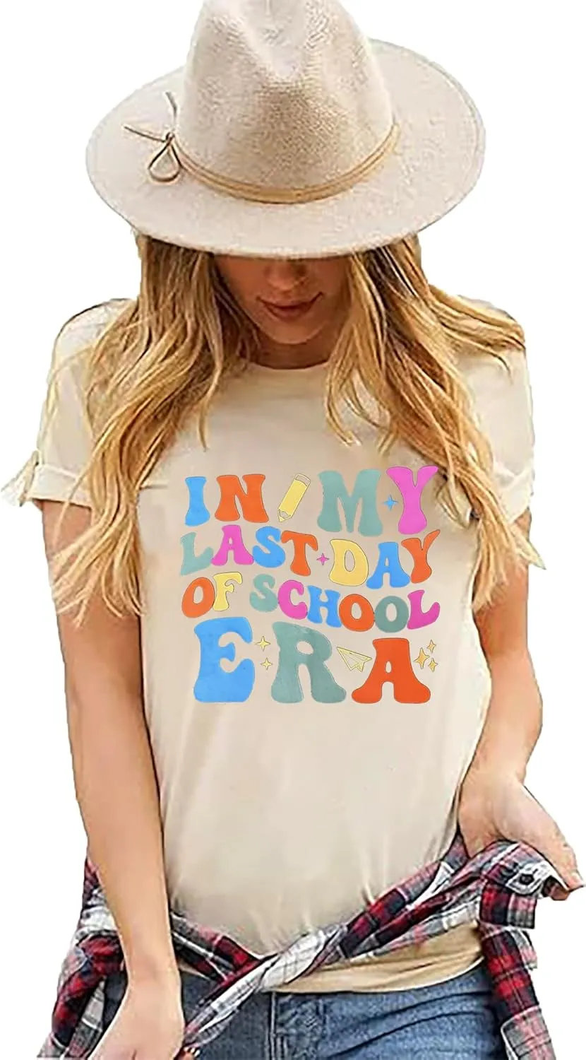 Last Day of School Teacher Shirt:Women Funny Bruh Teacher Tshirt Admit It You'll Low Key Miss Me Bruh End of Year Top