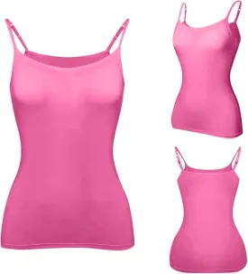 LCMTWX Built In Bra Tank Tops For Women Yoga Gym Sleeveless Camisole Sexy Plus Size Underwear With Adjustable Spaghetti