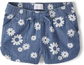 The Children's Place Girls Denim Pull On Shorts