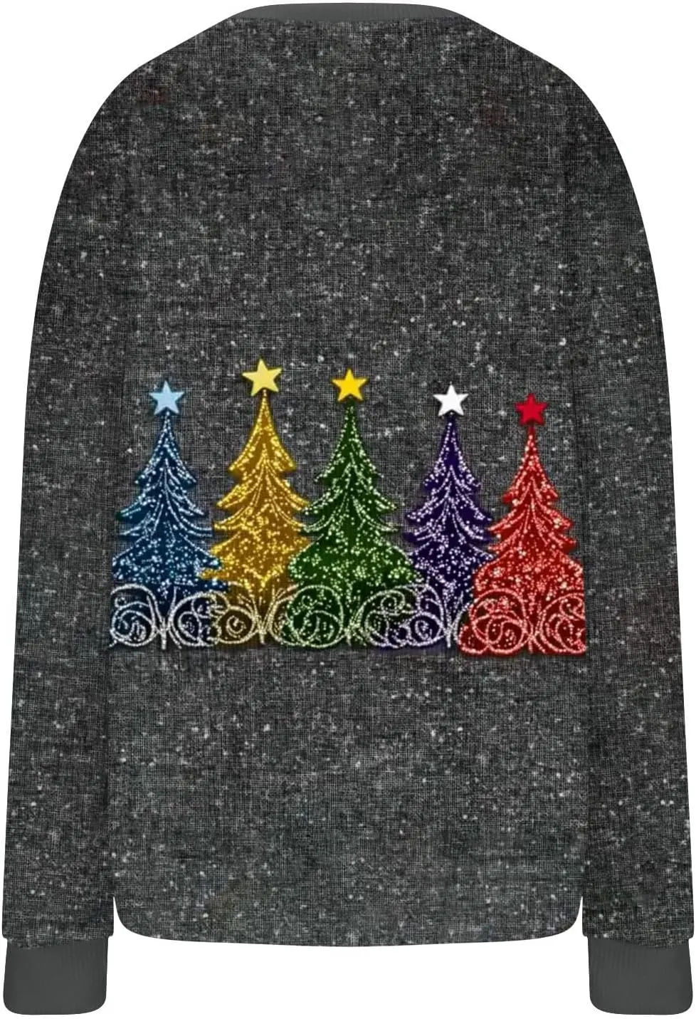 Ugly Christmas Sweater Women Funny Christmas Graphic Crewneck Long Sleeve Knit Sweatshirts Cute Xmas Holiday Pullover