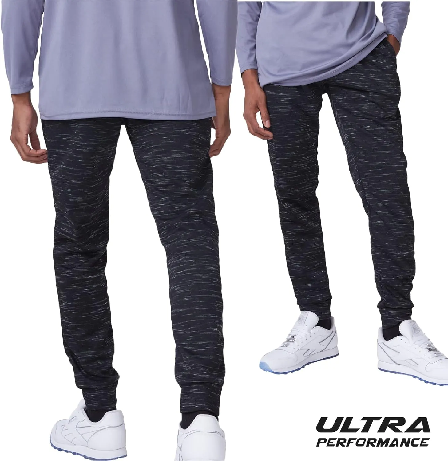 Ultra Performance 3 Pack Mens Joggers Mens Athletic Sweatpants with Pockets for Men, Small - 3X