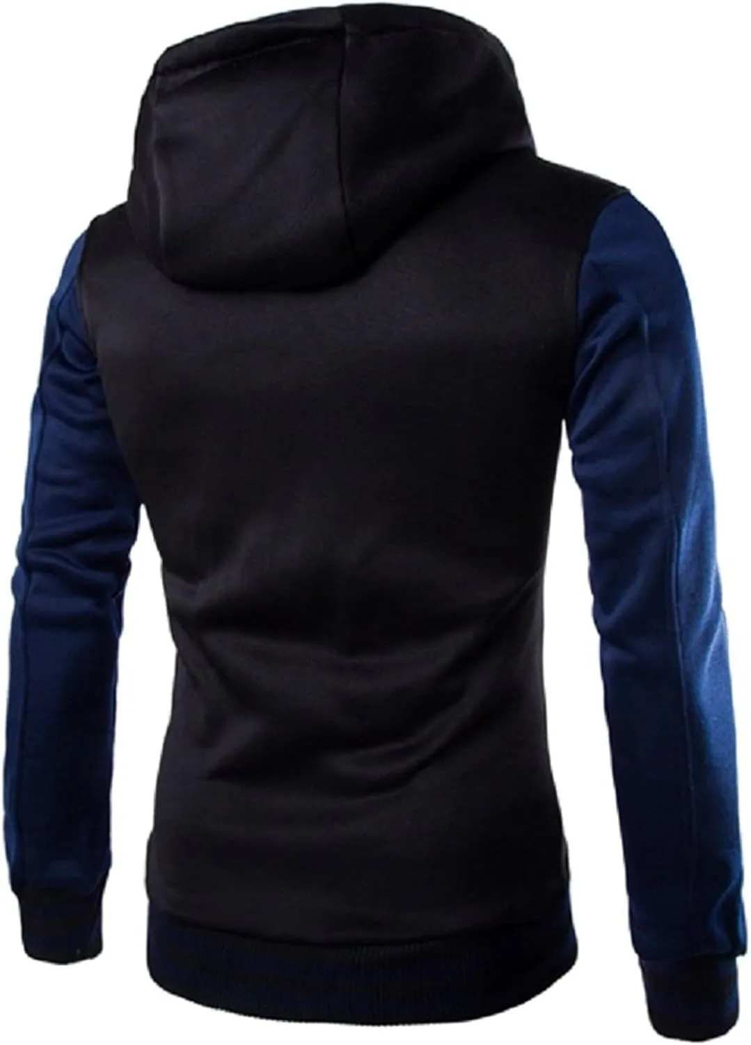 Wankang Mens Hoodie Baseball Jacket Button Down Varsity Jacket Hooded Lightweight Letterman Bomber jacket Coats for Men